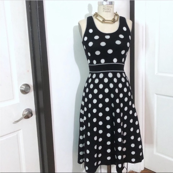 Rachel Roy polka dot knit midi dress - Picture 5 of 10